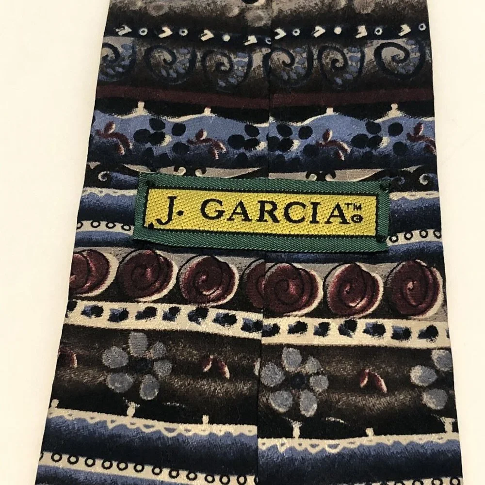 3 Jerry Garcia Grateful Dead 100% Silk Ties 1996 Hieroglyphics Col. 25 Abstract